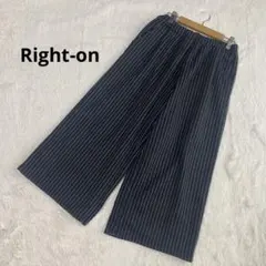 ライトオン BACK NUMBER ストライプ ズボン ボトムス 裏起毛 M