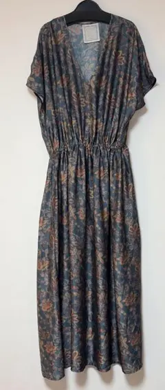 マーブルシュッド 総刺繍リネン混EMB Denen プルオーバーワンピース 