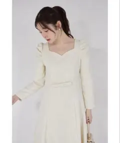 【新品未使用】トッコ♡ハートネックツイードワンピース
