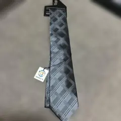 VALENTINO 紳士用ネクタイ　チェック柄 新品　未使用（グレー）