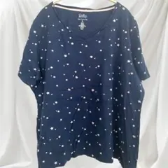 Croft & Barrow【2X】クロフト＆バロウ 星柄 半袖 Tシャツ