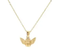 【Angel charm necklace】#87 18k印刻