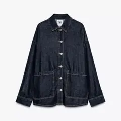ZARA TRF オーバーサイズデニムシャツジャケット