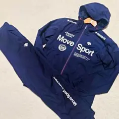 【希少】Move Sport デサント ジャージセットアップ パーカー ネイビー