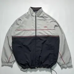 90s〜 アンブロ ナイロンジャケット XL グレー系 ワンポイント 8033B
