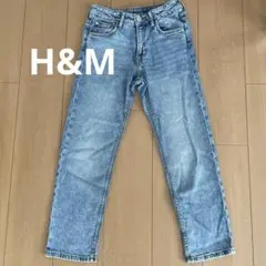 H&M デニムパンツ　140 ライトブルー