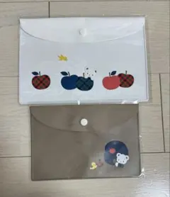 ファミリア　familiar　クリアケース　マルチケース　A6　A5サイズ　2点