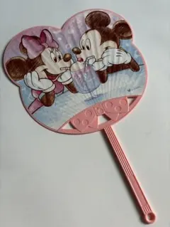 ディズニー ミッキー＆ミニー うちわ 第一生命 ノベルティ 非売品 夏 レトロ