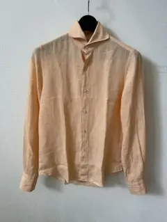 A18897 美品 CPカンパニー リネンシャツ M オレンジ系 春夏 羽織