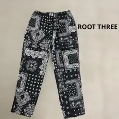プリントカフェパンツ シェフパンツ イROOT THREE ルートスリーのサムネイル