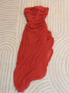 ZARA シフォンロングワンピース ピンク XS (1回のみ着用した美品です。)
