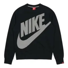 NIKE ナイキ　スウェット　ビックロゴ　スウッシュ　ブラック　サイズMのサムネイル