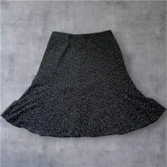 【ブリジット】花柄ドット刺繍フレアスカート 東京スタイル 11サイズ　黒のサムネイル