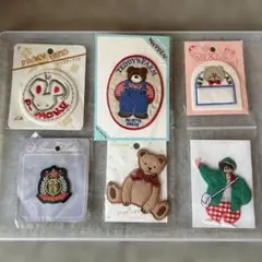マウス　クマ　ワッペンセット　まとめ売り　6枚セット