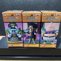ドラゴンボール超 コレクタブルフィギュア「魔人ブウ、ミスターサタン、界王」セット ドラゴンボール超 コレクタブルフィギュア「魔人ブウ、ミスターサタン