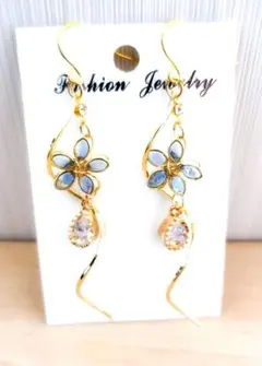 510②# ピアス ハンドメイド フラワー レジン 桜 夏ピアス