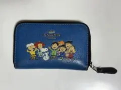 COACH スヌーピーコインケース ブルー