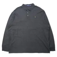 POLO RALPH LAUREN 長袖 ポロシャツ XXL カーキ コットン
