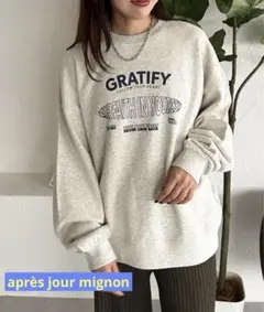 メッセージプリント スウェット　レディース　トレーナー　ZOZO限定アイテム