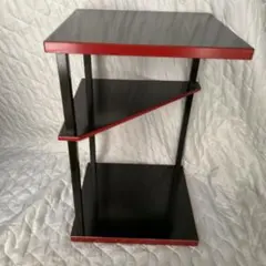 茶道具 薮内流帛紗棚 青漆爪紅 桐箱入り 紙箱あり