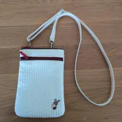 ファミリア ピオヌンナル コラボ ショルダーバッグ 白