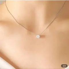 【新品未使用】ペンダントネックレス キュービックジルコニア