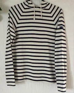 SAINT JAMES ボーダー フーデッドカットソーのサムネイル