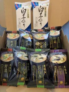 マルコメ 即席みそ汁 白子のり 味付けのり 10個詰め合わせのサムネイル