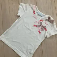 Tartine et Chocolat リボン付きTシャツ　110のサムネイル