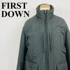 FIRST DOWN ジャケット 中綿 黒 L 0407-Aのサムネイル