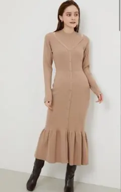 Suite Room Knit Long Dress her lip to - メルカリ