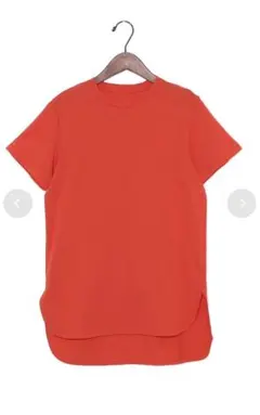 Re:EDIT リエディラウンドヘムコットンTシャツ M オレンジのサムネイル