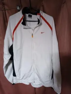 NIKE DRI-FIT ナイロンジャケット ウインドブレーカー ホワイト XL