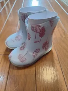 キッズ用葉柄プリント長靴