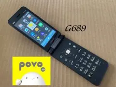 良品 G689 GRATINA 4G KYF39 SIMフリー ガラホ povo