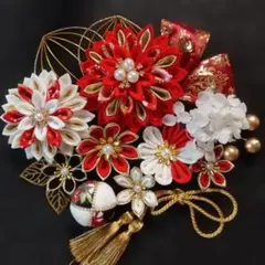 つまみ細工髪飾り成人式七五三