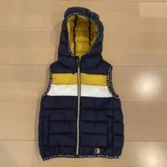 ネクスト　キッズ フード付き ダウンベスト ネイビー