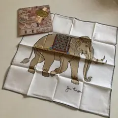 新品 未使用 ジム トンプソン ぞう スカーフ ハンカチ ファッション