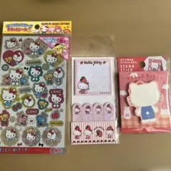 Hello Kitty シールとふせん3点セット