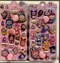 超可愛いラブブステッカー　ぷにぷにシール　マシュマロシール　ぷっくりシール