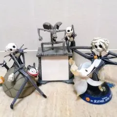 ナイトメア・ビフォア・クリスマス フィギュア2個 メモ付フィギュア3点セット