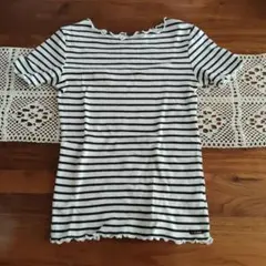 branshes 白黒ストライプ Tシャツ 140