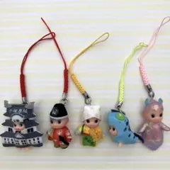 地域限定キューピー ストラップ 5個セット