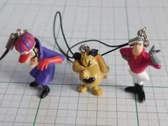 チキチキマシン猛レース ストラップ3種類　ブラック魔王、ケンケン、キザトト君