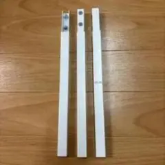 白いプラスチックストレートバー 3本セット