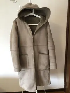 Zara ムートン　コート リバーシブルボア　レディース
