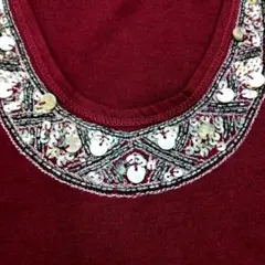 vintage 新品Abercrombie＆FitchスパンコールタンクトップＳのサムネイル