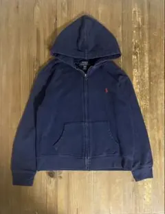 Polo ネイビー ジップアップパーカー