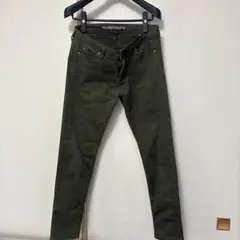 CLOSSHI PREMIUM オリーブグリーン スキニーパンツ