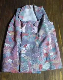 市松人形　被布　15号　鶴・扇・花等